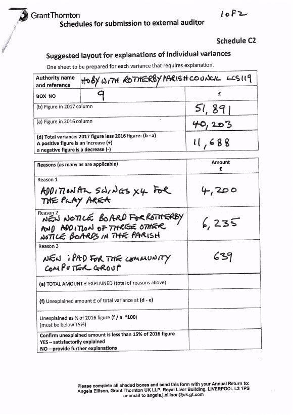 Reconciliation Report C2 Box 9 1 of 2